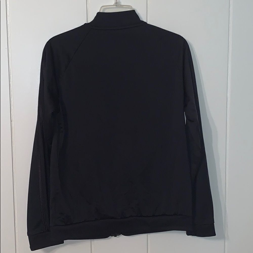 Adidas black polyester men’s track jacket - Picture 6 of 8